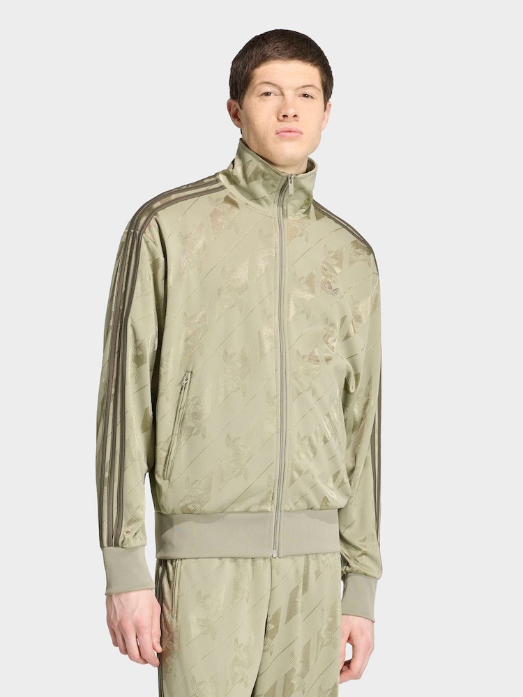 adidas originals Green Monogram Firebird Track Jacket - Image 1 of 6