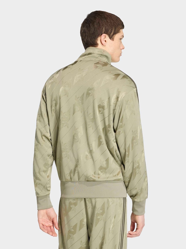 adidas originals Green Monogram Firebird Track Jacket - Image 2 of 6
