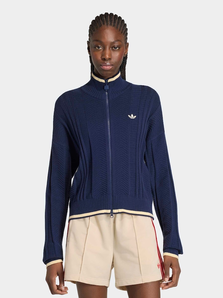 adidas originals Cable Knit Firebird Track Top - Bild 1 von 6