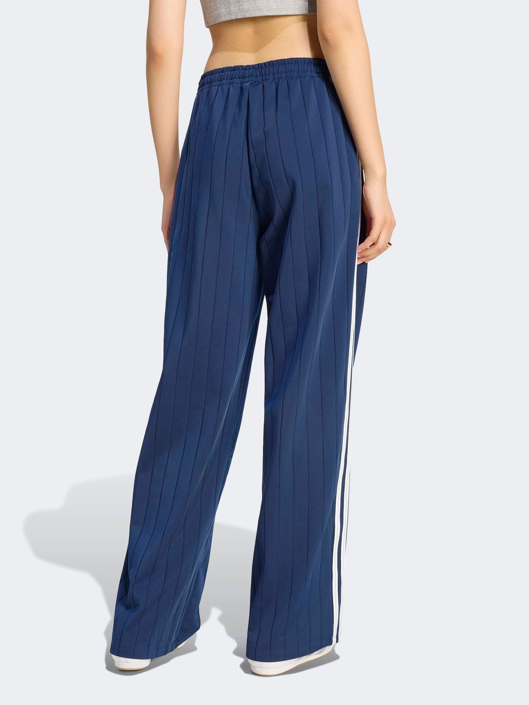 Buy adidas Originals Blue Pinstripe Firebird Loose Trackpant from