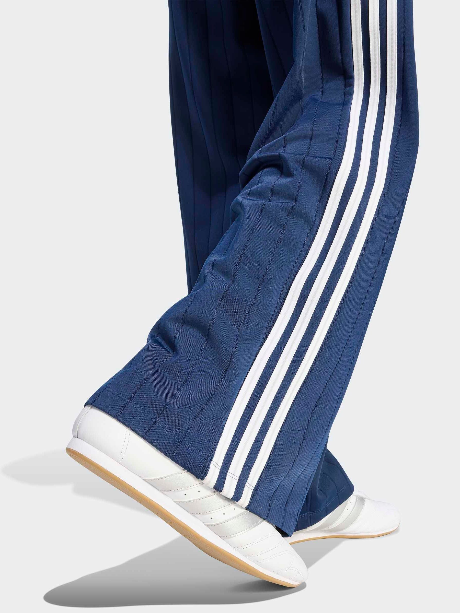 Buy adidas Originals Blue Pinstripe Firebird Loose Trackpant from