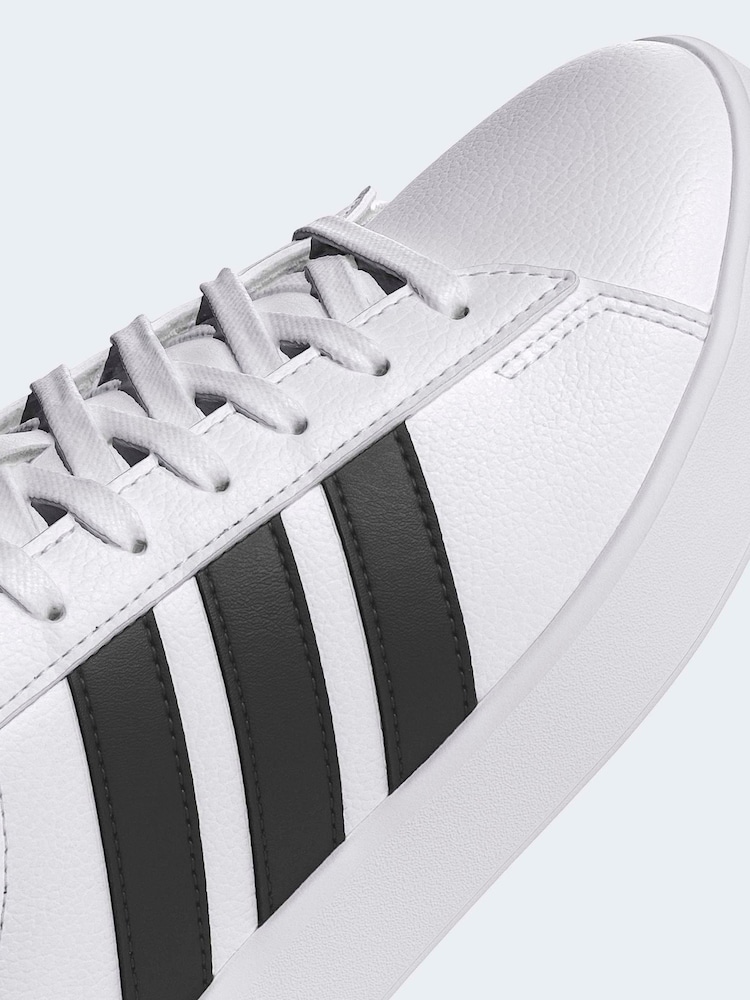 adidas White Grand Court 3.0 Shoes - Image 10 of 10