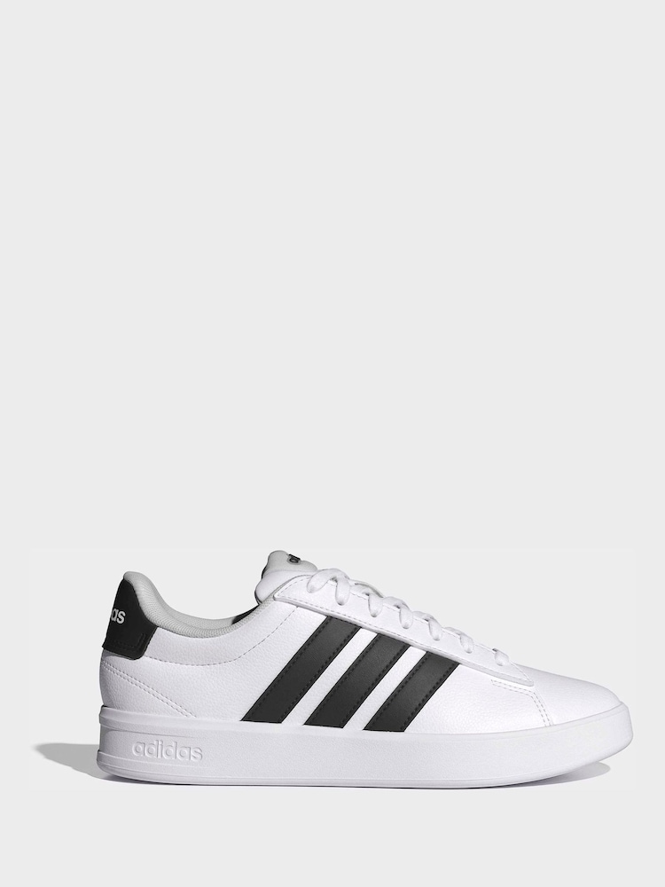 adidas White Grand Court 3.0 Shoes - Image 2 of 10