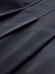 CERENE Darcy Black Super Wide Pleat Front Satin Palazzo Trousers - Image 8 of 11