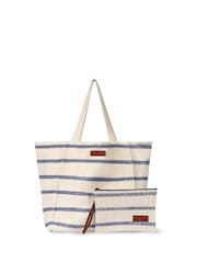 Seaspray Cream Jumbie Stripe Beach Bag And Purse Set - Image 4 of 4