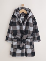 Grey Checkerboard Robe (1.5-16yrs) - Image 1 of 5