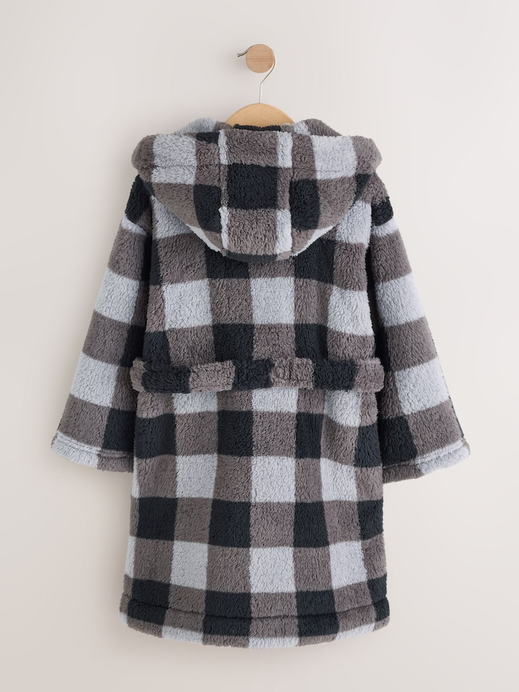 Grey Checkerboard Robe (1.5-16yrs) - Image 2 of 5