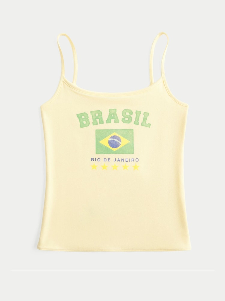 Hollister Yellow Brazil World Cup Camisole - Image 1 of 1