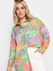 Yours Curve Orange Boyfriend Limited Shirt - Image 5 of 6
