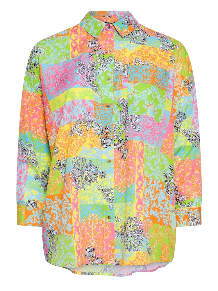 Yours Curve Orange Boyfriend Limited Shirt - Image 6 of 6