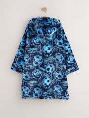 Blue Football Zip Fleece Hooded Blanket (5-16yrs) - Image 2 of 4