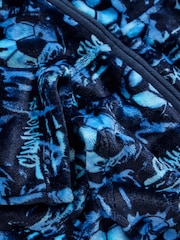 Blue Football Zip Fleece Hooded Blanket (5-16yrs) - Image 3 of 4