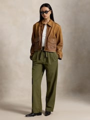 Polo Ralph Lauren Alto Waisted Belted Tapered Trousers - Imagen 4 de 5