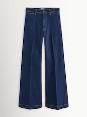 Polo Ralph Lauren Evoria Dark Wash Wide Leg Jeans With Jet Pocket - Imagen 1 de 2
