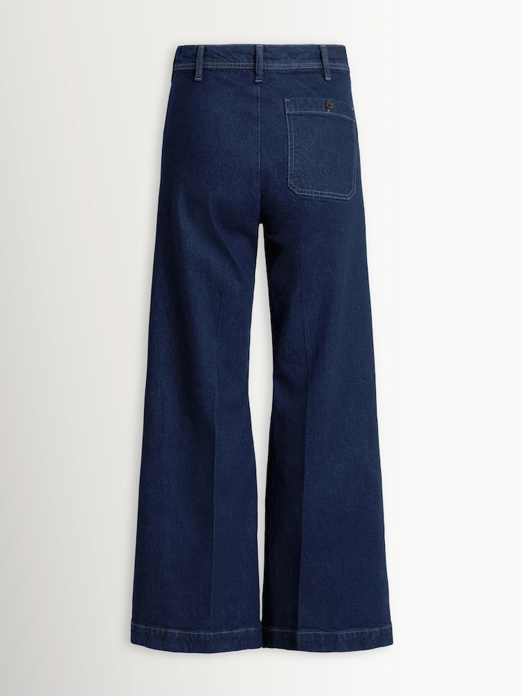 Polo Ralph Lauren Evoria Dark Wash Wide Leg Jeans With Jet Pocket - Imagen 2 de 2