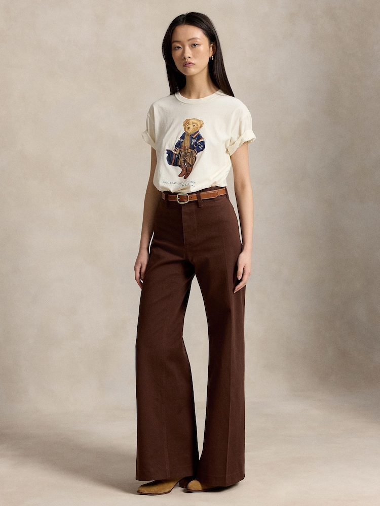 Polo Ralph Lauren White Polo Bear Cotton Crew Neck T-Shirt - Image 5 of 5