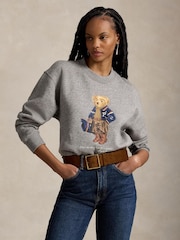 Polo Ralph Lauren Grey Polo Bear Crew Neck Sweatshirt - Image 1 of 4