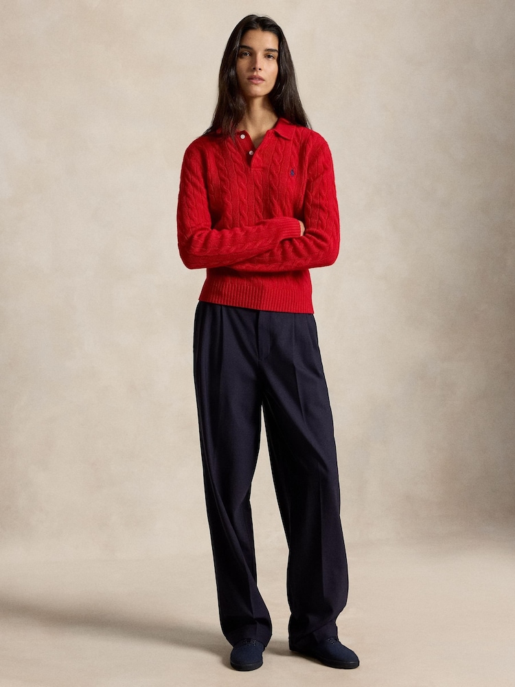 Polo Ralph Lauren Polo Collar Cable Knit Sweater - Imagen 2 de 5