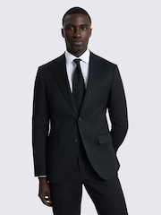 MOSS Black Slim Fit Suit Jacket - Image 2 of 4