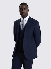 MOSS Blue Slim Fit Suit Jacket - Image 1 of 4