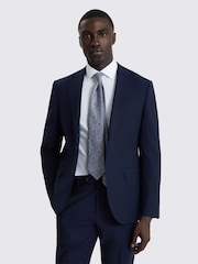 MOSS Blue Slim Fit Suit Jacket - Image 3 of 4