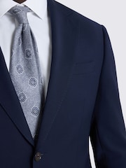 MOSS Ink Blue Slim Fit Performance Suit Jacket - Image 6 of 7