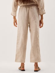 بنطلون Lucy من الكتان بقصّة رِجل مستقيمة من Monsoon - Image 3 of 5