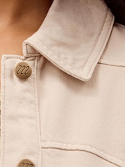 Monsoon Natural Mabel Longline Denim Jacket - Image 5 of 6