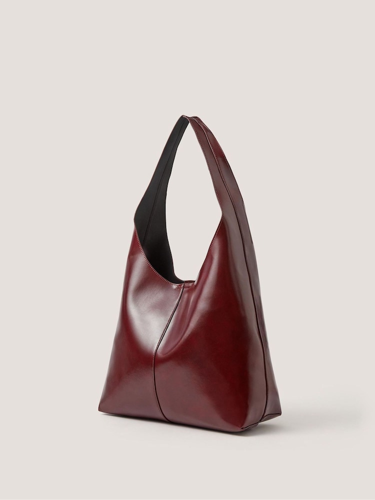 Monsoon Red Deena Slouch Shoulder Bag - Image 2 of 3 Monsoon Red Deena Slouch Shoulder Bag - Image 2 of 3
