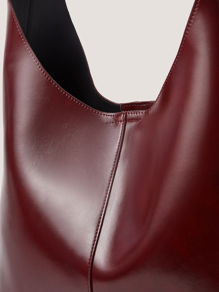 Monsoon Red Deena Slouch Shoulder Bag - Image 3 of 3 Monsoon Red Deena Slouch Shoulder Bag - Image 3 of 3