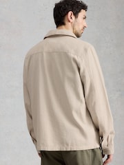 White Stuff Brown Westgate Linen Blend Jacket - Image 2 of 6