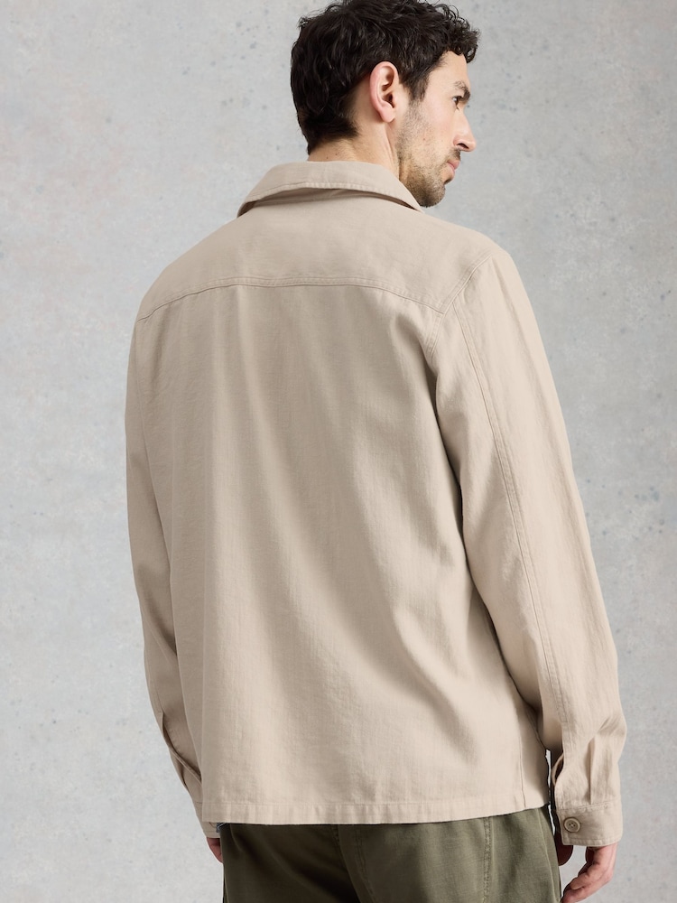 White Stuff Brown Westgate Linen Blend Jacket - Image 2 of 6