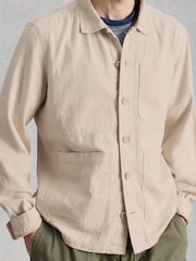 White Stuff Brown Westgate Linen Blend Jacket - Image 4 of 6