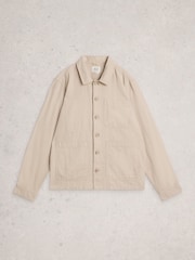 White Stuff Brown Westgate Linen Blend Jacket - Image 5 of 6