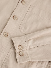 White Stuff Brown Westgate Linen Blend Jacket - Image 6 of 6