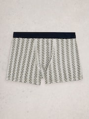 White Stuff Green Hove Print & Plain Boxers 2 Pack - Image 3 of 4