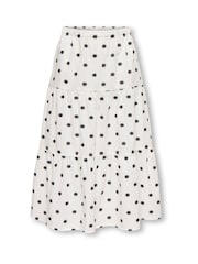 ONLY KIDS White Polka Dot Tiered Skirt Coord - Image 2 of 4