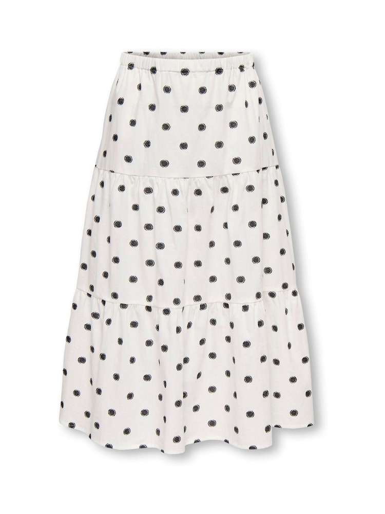 ONLY KIDS White Polka Dot Tiered Skirt Coord - Image 2 of 4
