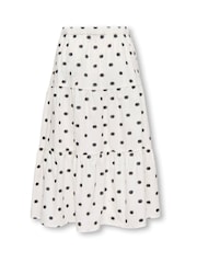 ONLY KIDS White Polka Dot Tiered Skirt Coord - Image 3 of 4