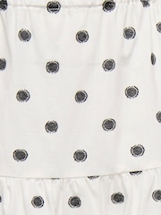 ONLY KIDS White Polka Dot Tiered Skirt Coord - Image 4 of 4