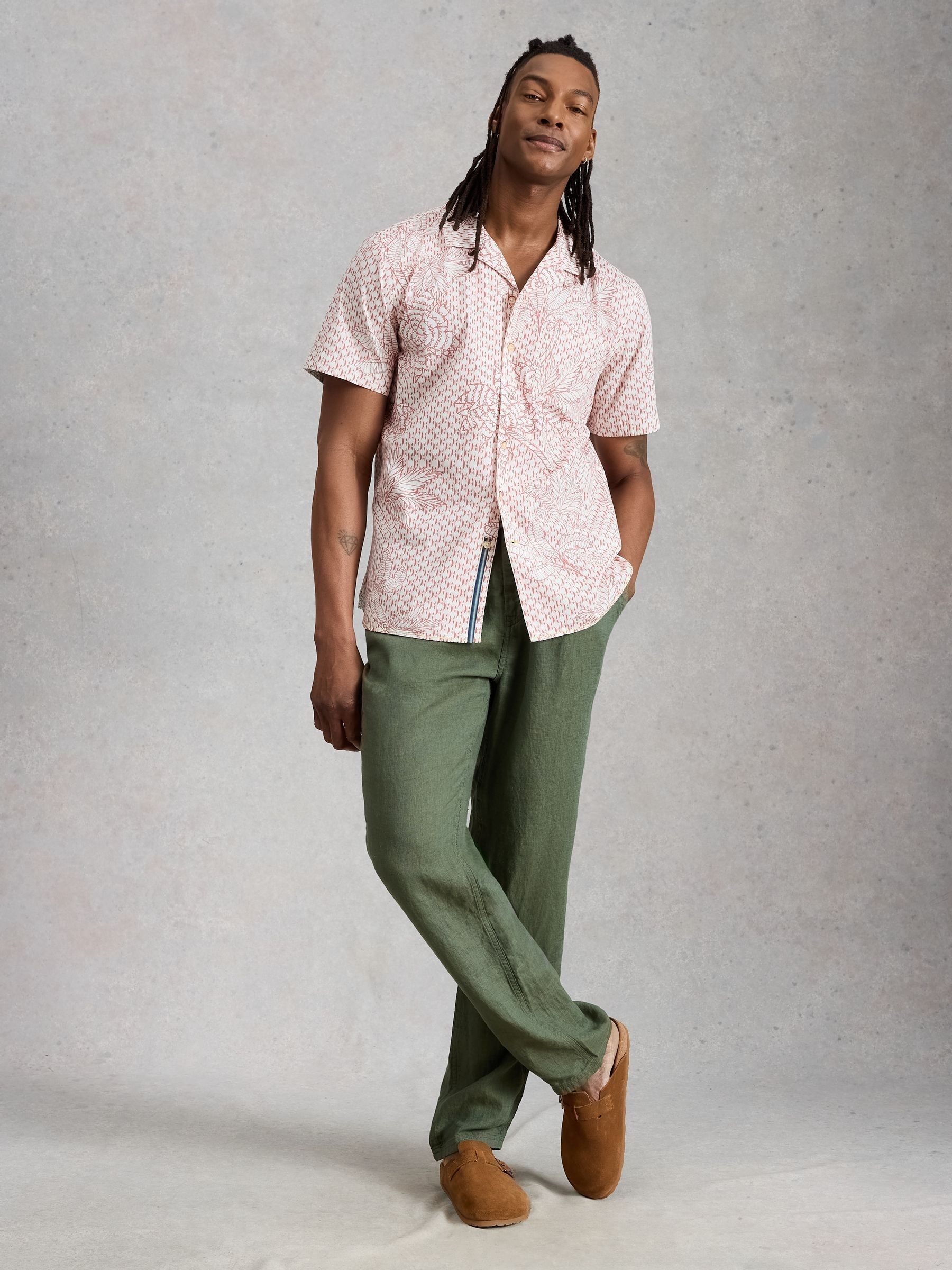 Buy White Stuff Green Skelmer Linen Trousers from the Next UK