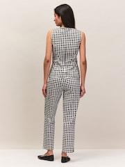 Ro&Zo Black/White Gingham Cigarette Trousers - Image 4 of 6