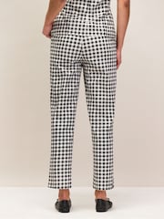 Ro&Zo Black/White Gingham Cigarette Trousers - Image 5 of 6