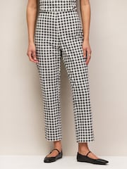 Ro&Zo Black/White Gingham Cigarette Trousers - Image 6 of 6