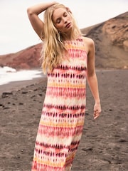 Ro&Zo Pink Tie Dye Print Dress - Image 2 of 6