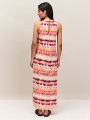 Ro&Zo Pink Tie Dye Print Dress - Image 4 of 6