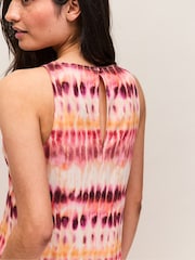 Ro&Zo Pink Tie Dye Print Dress - Image 5 of 6