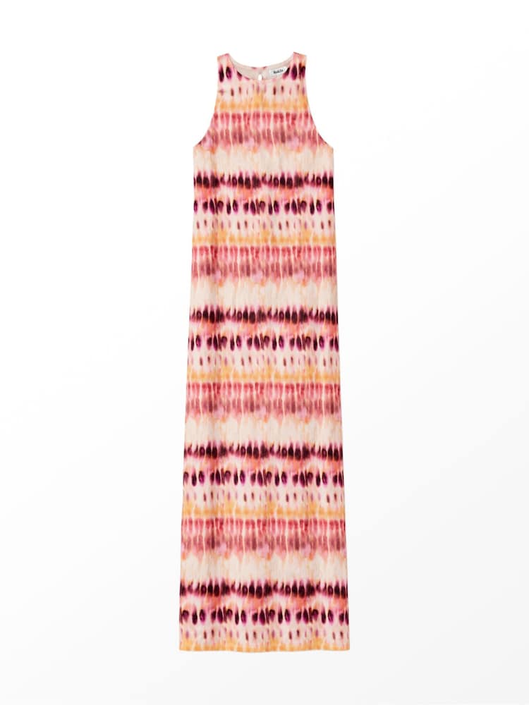 Ro&Zo Pink Tie Dye Print Dress - Image 6 of 6