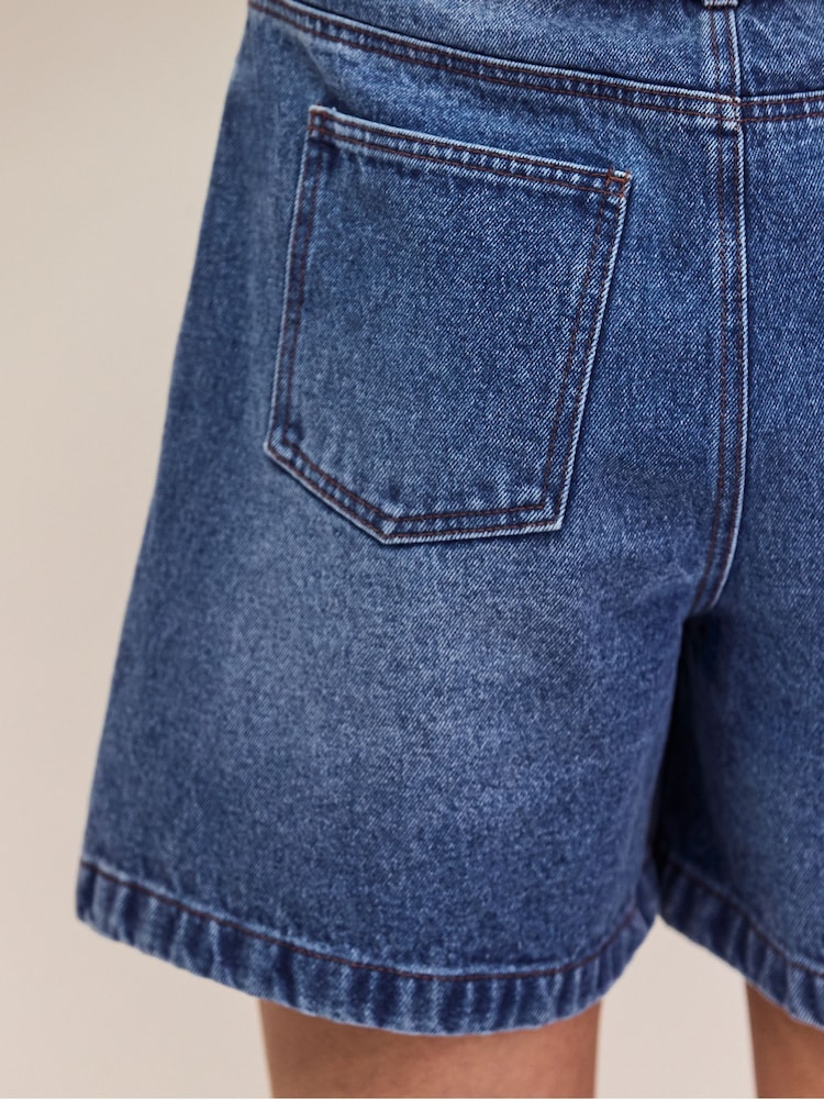 Ro&Zo Blue Denim Drawstring Shorts - Image 5 of 5