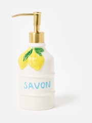 Oliver Bonas Cream Lemon Ceramic Soap Pumps - Image 2 of 5
